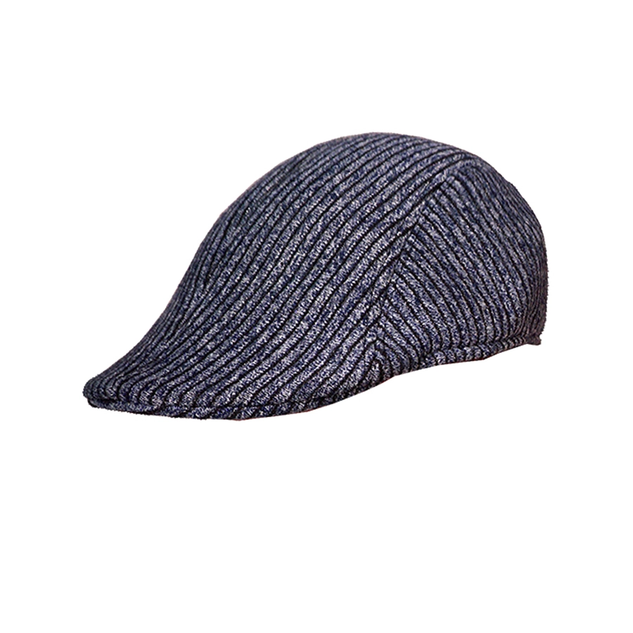 TOPI PELUKIS Flatcap Wool Premium Painiter Hat Topi Pelukis Pria Dewasa Seniman Import Biru Dongker GRS01 1 to1_flatcap_wool_grs01_bd0