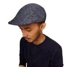 TOPI PELUKIS Flatcap Wool Premium Painiter Hat Topi Pelukis Pria Dewasa Seniman Import Biru Dongker GRS01