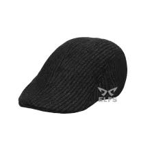 TOPI PELUKIS FLATCAP WOOL PREMIUM PAINITER HAT TOPI PELUKIS PRIA DEWASA SENIMAN IMPORT HITAM GRS01