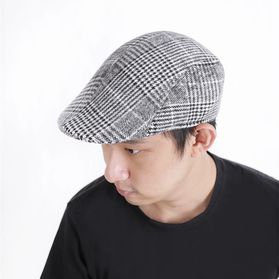 TOPI PELUKIS FLATCAP WOOL PREMIUM PAINITER HAT TOPI PELUKIS PRIA DEWASA SENIMAN IMPORT Abu Muda TRN03 2 to1_flatcap_wool_trn03_am1