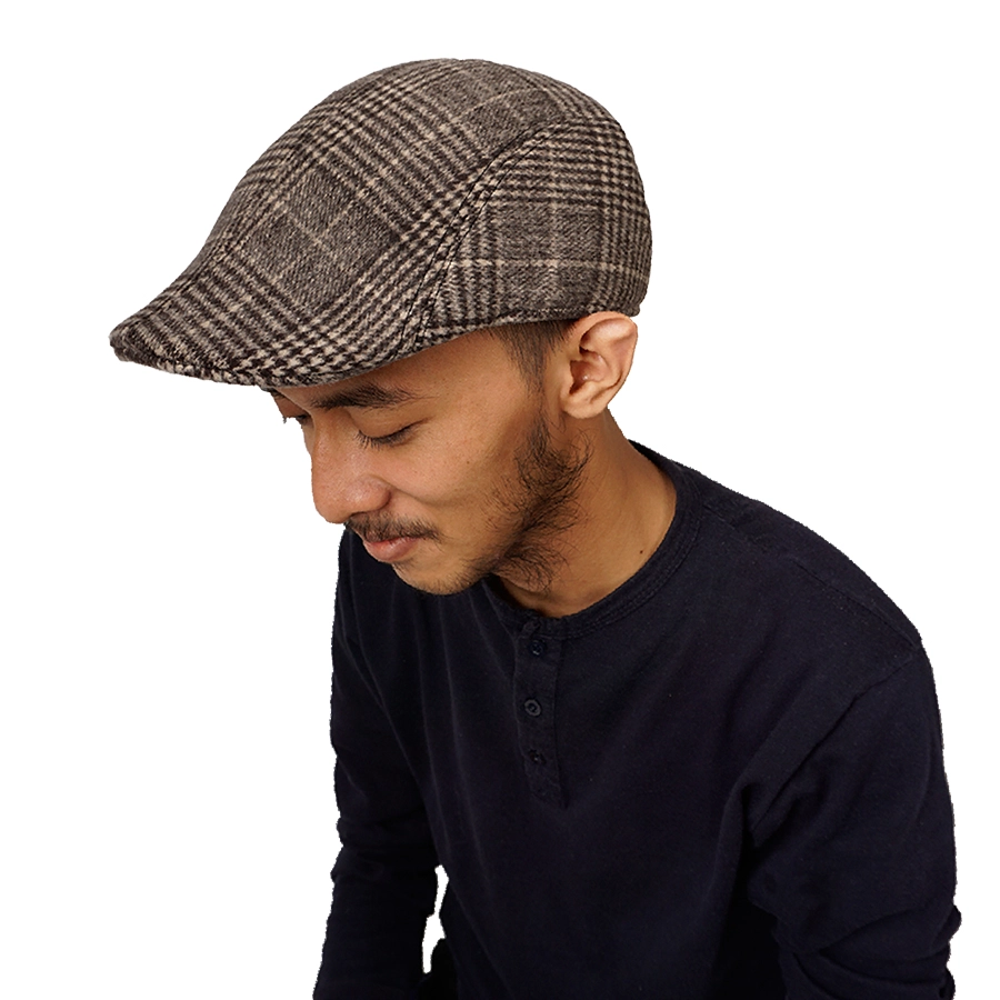 TOPI PELUKIS Flatcap Wool Premium Painiter Hat Topi Pelukis Pria Dewasa Seniman Import Coklat Muda TRN03 2 to1_flatcap_wool_trn03_cm1