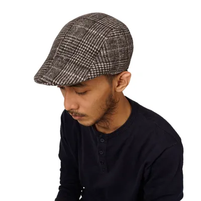 TOPI PELUKIS Flatcap Wool Premium Painiter Hat Topi Pelukis Pria Dewasa Seniman Import Coklat Tua TRN03 2 to1_flatcap_wool_trn03_ct1