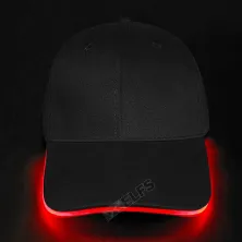 TOPI LED/GLOW Topi Lampu LED Flash Light Club Party Merah Cabe