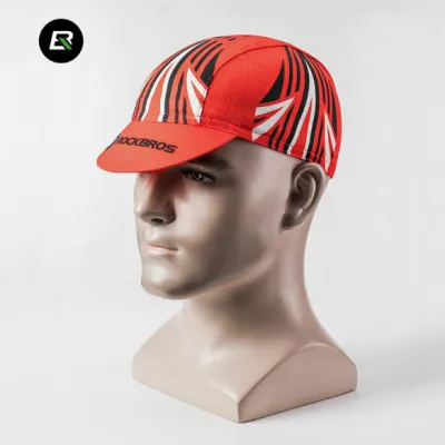 TOPI RIMBA / MANCING Elfs - Topi Sepeda Rockbros Cycling Cap Breathable Quick Dry Bike To Work Merah Cabe 07 6 to1_sepeda_garis_motif_mc5