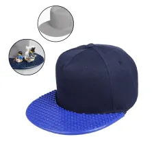 SNAPBACK POLOS Elfs Shop  Topi Lego Snapback Bisa Bongkar Pasang Biru Dongker