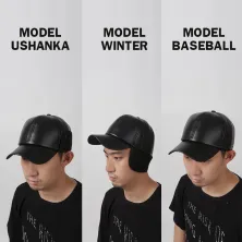 BASEBALL POLOS BAHAN LAINNYA Topi Ushanka Russian Baseball Cap 3in1 Winter Bomber Hat