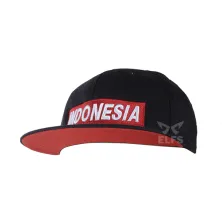 SNAPBACK MOTIF Topi Snapback Pria Simple Indonesia Canvas Drill Hitam