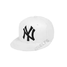 SNAPBACK MOTIF Topi Snapback Bordir NYC Hip Hop Distro Putih