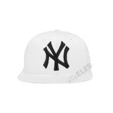 SNAPBACK MOTIF Topi Snapback Bordir NYC Hip Hop Distro Putih