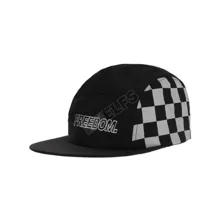 SNAPBACK MOTIF Topi Snapback 5 Panel Catur FREEDOM Hitam