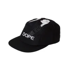 SNAPBACK MOTIF Topi Snapback 5 Panel Jari Dope Hitam