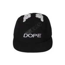 SNAPBACK MOTIF Topi Snapback 5 Panel Jari Dope Hitam