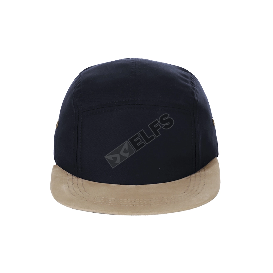 SNAPBACK POLOS Topi Snapback 5 Panel Twill Kombinasi Suede Biru Dongker 2 to2_topi_twill_5_panel_kombinasi_bd_1