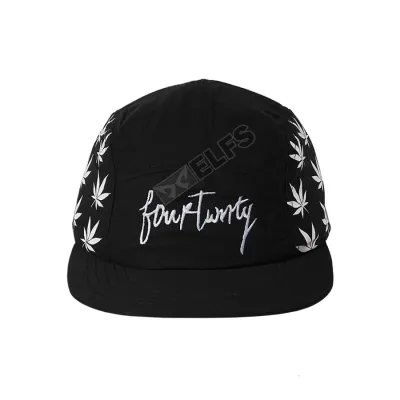 SNAPBACK MOTIF Topi Snapback 5 Panel Marijuana Fourtwenty Putih 2 to2_topi_twill_5_panel_marijuana_fourtwenty_px_1