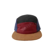 SNAPBACK POLOS Topi Snapback 5 Panel Seleting Marun