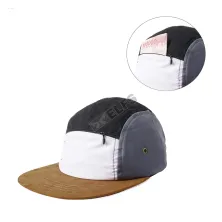 SNAPBACK POLOS Topi Snapback 5 Panel Seleting Putih