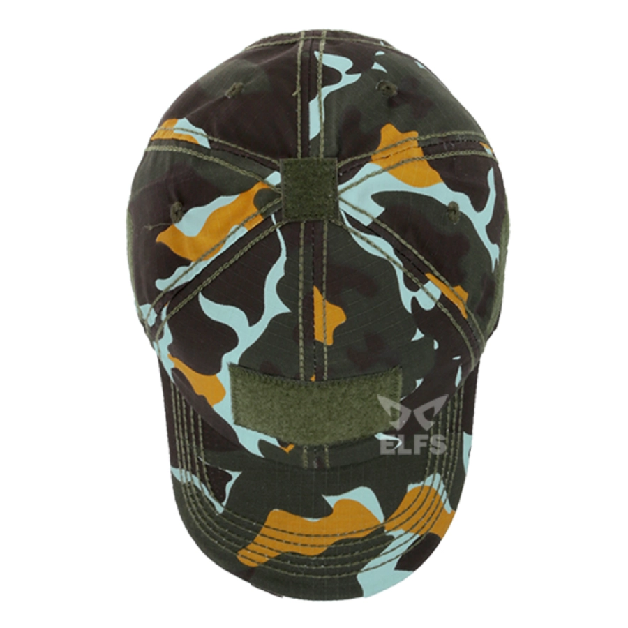 TOPI KOMANDO Topi Velcro Tactical Cap Ripstop Loreng Hijau Army 4 to2_velcro_tactical_loreng_ia_3_copy