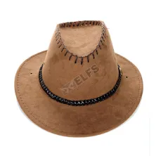 TOPI COWBOY Topi Cowboy Suede Coffe Coklat Muda