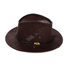 TOPI COWBOY Topi Cowboy Suede Coffe Coklat Tua