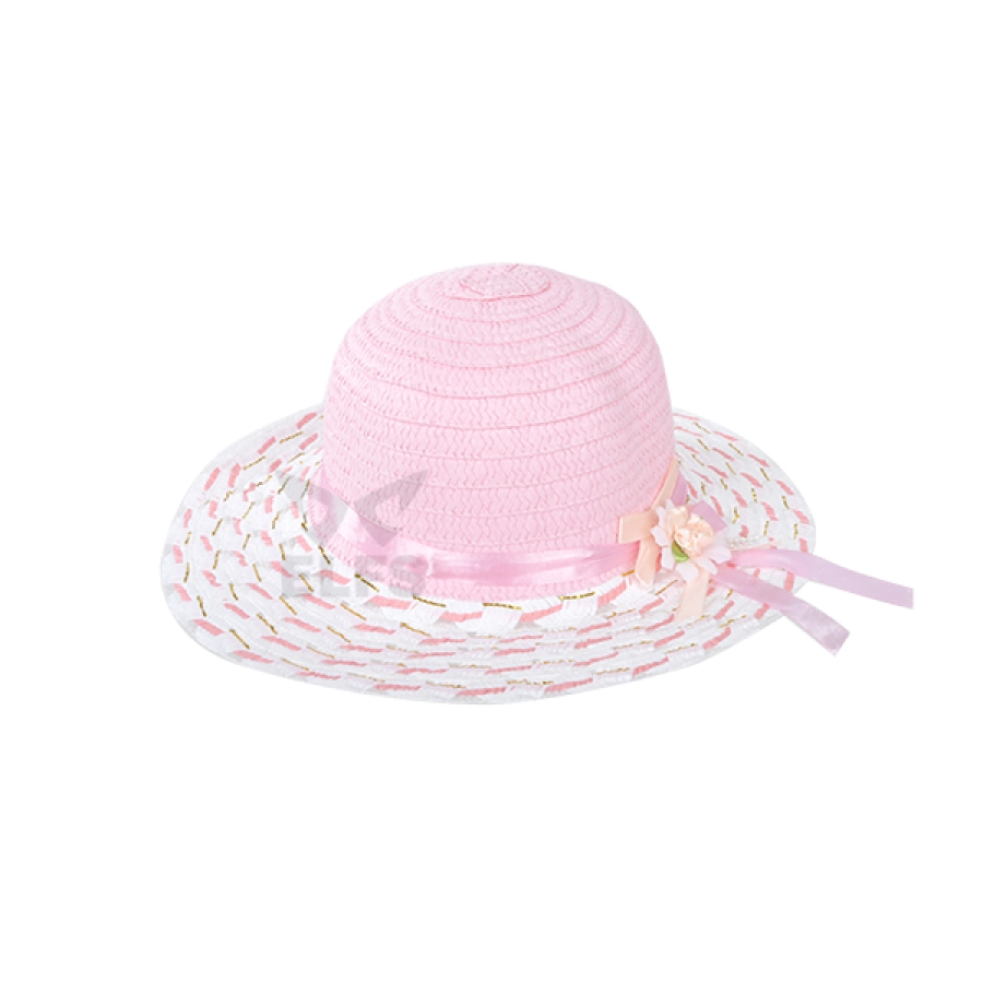  Topi  Pantai Anak  Perempuan  Rumbai Pink Muda TOPI  ANAK  