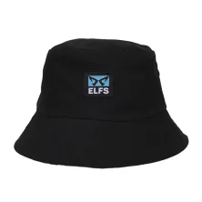 TOPI FEDORA / BUCKET Topi Bucket Hat Reversible Catur Hitam