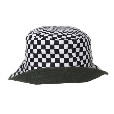 TOPI FEDORA / BUCKET TOPI BUCKET HAT REVERSIBLE CATUR HIJAU ARMY 5 to2b_buckethat_reverseable_catur_ia3