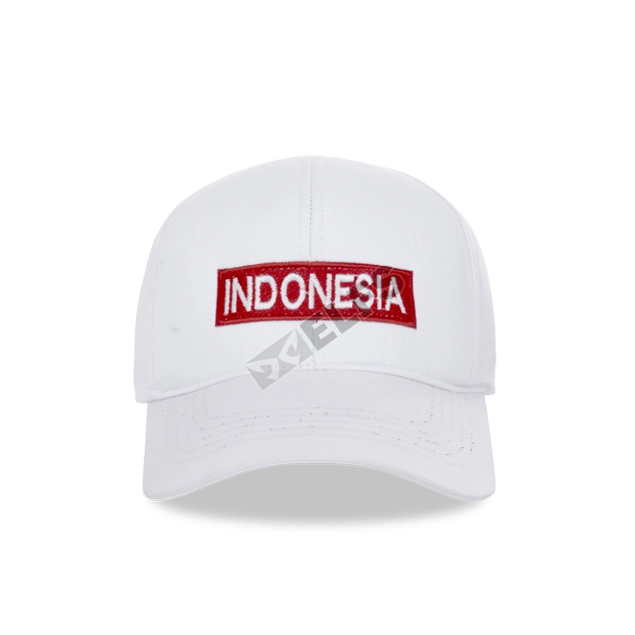 BASEBALL MOTIF Unisex Topi Baseball Twill Bordir Indonesia Putih 1 to3_baseball_cap_indonesia_px_00_copy