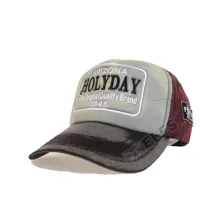 BASEBALL MOTIF Topi Baseball Bordir Wash Arizona Holyday Hitam