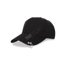 BASEBALL TALI PANJANG Topi Baseball Korea Double Ring Hitam