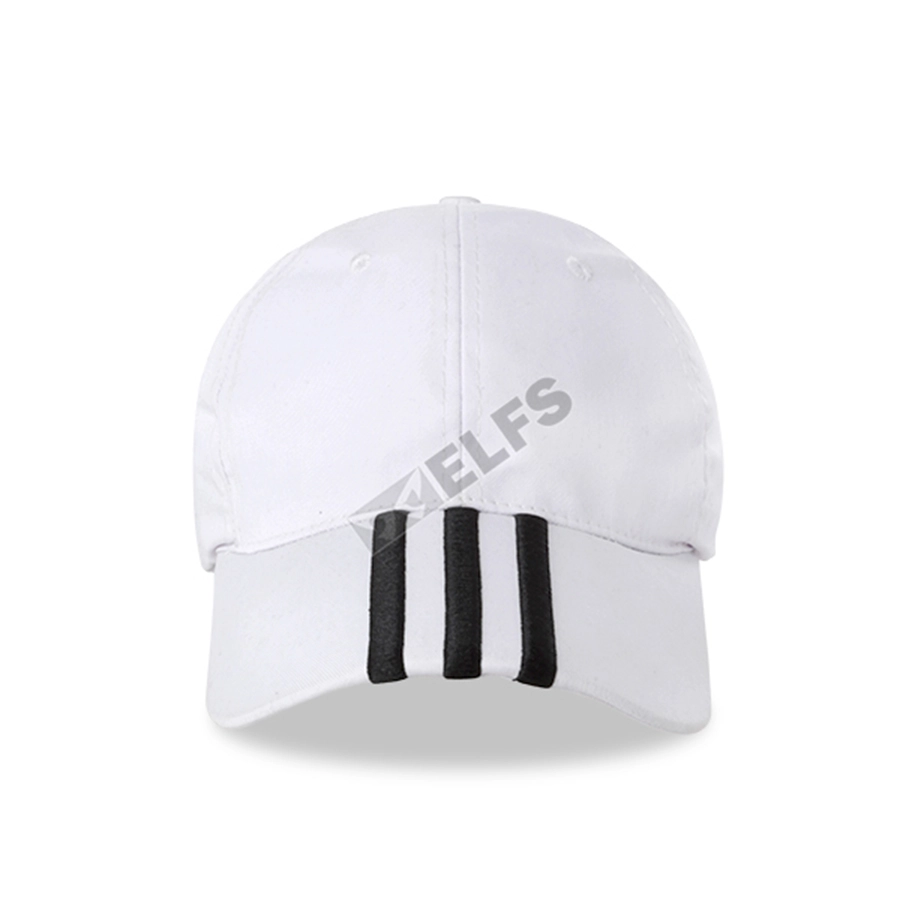 BASEBALL MOTIF Topi Baseball Twill Bordir 3 Stripe Putih 1 to3_basic_twill_3_stripe_px_00