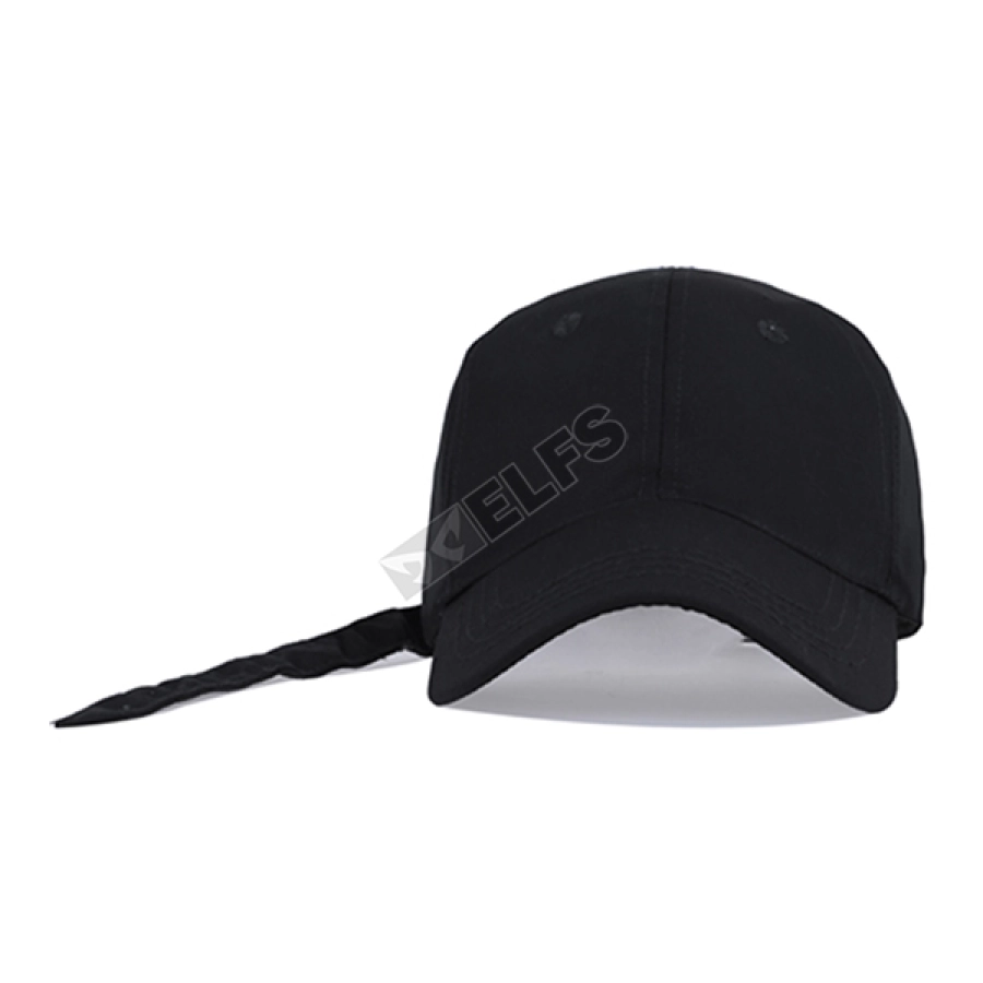 BASEBALL TALI PANJANG Topi Pria Korea Twill Polos Simple Baseball Cap Panjang Hitam 1 to3_basic_twill_baseball_cap_panjang_hx_0_copy