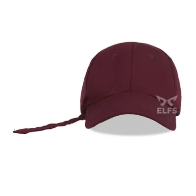 BASEBALL TALI PANJANG Topi Pria Korea Twill Polos Simple Baseball Cap Panjang Maroon 1 to3_basic_twill_baseball_cap_panjang_mo_00