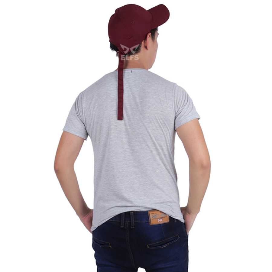 BASEBALL TALI PANJANG Topi Pria Korea Twill Polos Simple Baseball Cap Panjang Maroon 2 to3_basic_twill_baseball_cap_panjang_mo_01