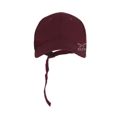 BASEBALL TALI PANJANG Topi Pria Korea Twill Polos Simple Baseball Cap Panjang Maroon 3 to3_basic_twill_baseball_cap_panjang_mo_02