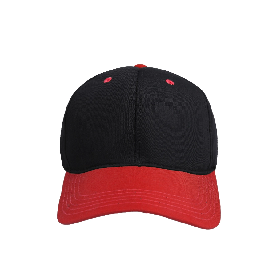 BASEBALL POLOS TWILL TOPI BASEBALL BASIC TWILL BASEBALL CAP HITAM KOMBINASI MERAH CABE 2 to3_basic_twill_baseball_hitam_kombinasi_mc1