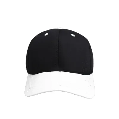 BASEBALL POLOS TWILL TOPI BASEBALL BASIC TWILL BASEBALL CAP HITAM KOMBINASI PUTIH 2 to3_basic_twill_baseball_hitam_kombinasi_px1