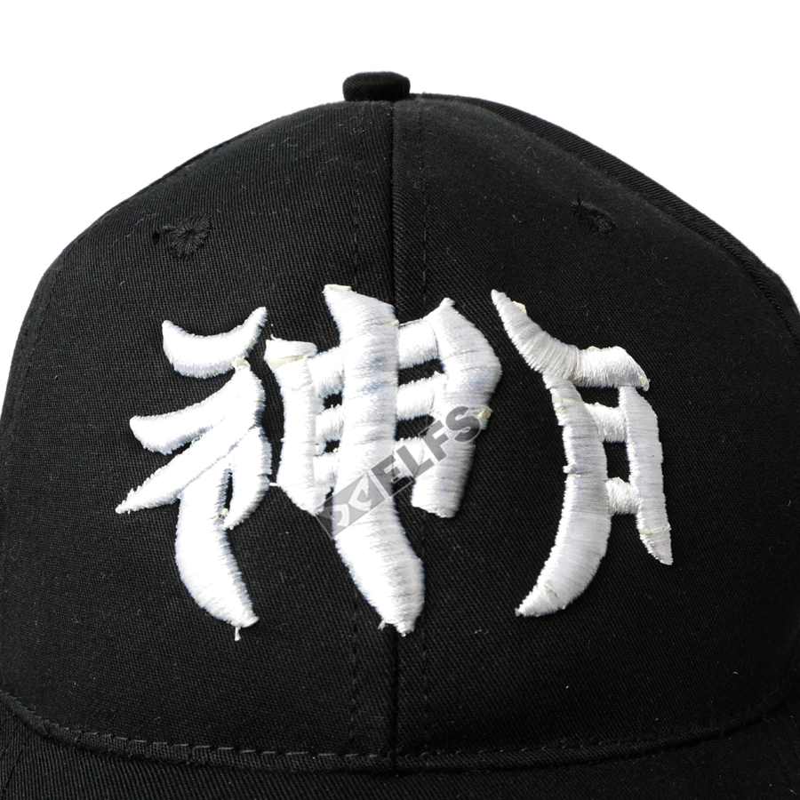 BASEBALL MOTIF Topi Baseball Unisex Twill Bordir Mandarin Dewa Bulan Hitam 4 to3_basic_twill_china_bulan_hx_3_copy