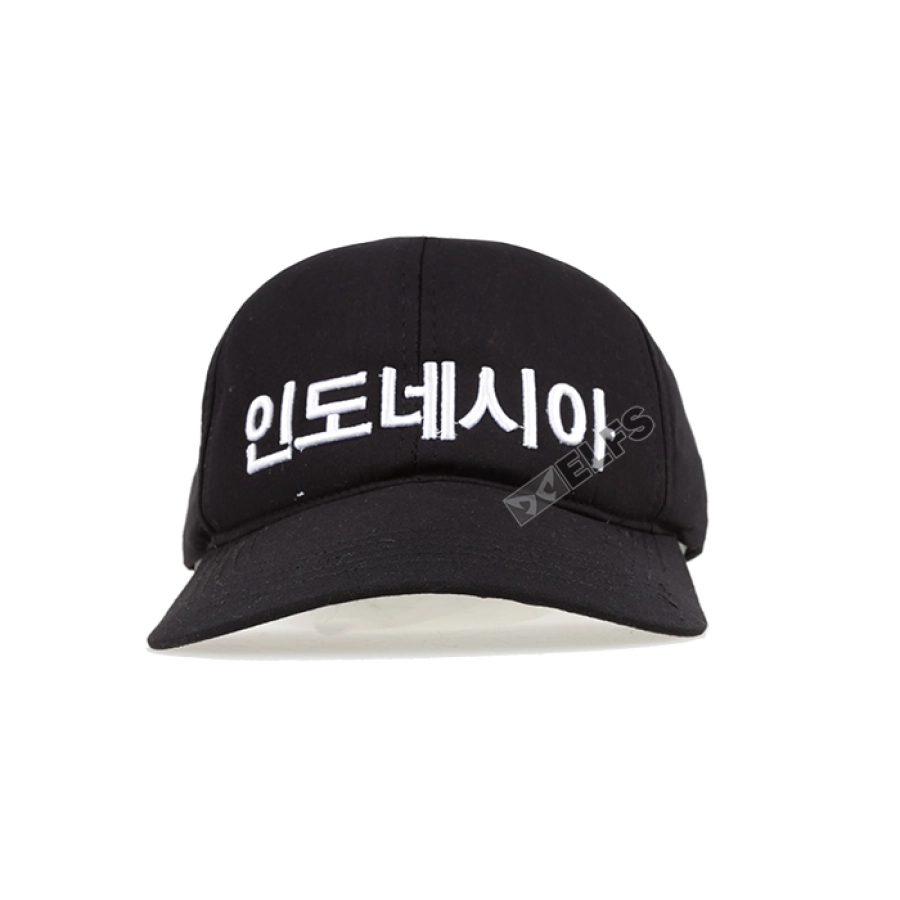 BASEBALL MOTIF Topi Baseball Twill Bordir Korea Indonesia Hitam 1 to3_basic_twill_korea_indonesia_hx_0