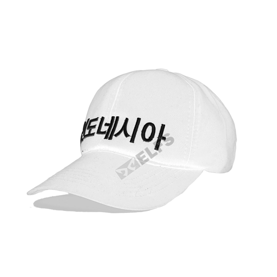 BASEBALL MOTIF Topi Baseball Twill Bordir Korea Indonesia Putih 2 to3_basic_twill_korea_indonesia_px_1