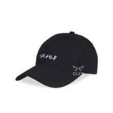 BASEBALL MOTIF Unisex Topi Baseball Twill Bordir Savage Hitam