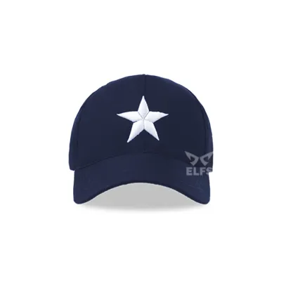 BASEBALL MOTIF Unisex Topi Baseball Twill Bordir Star Biru Dongker 1 to3_basic_twill_star_bd_00_copy