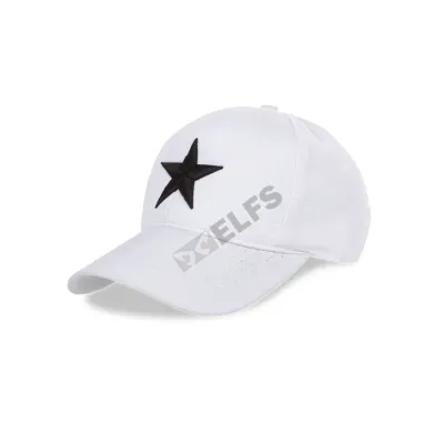 BASEBALL MOTIF Unisex Topi Baseball Twill Bordir Star Putih 2 to3_basic_twill_star_px_01_copy