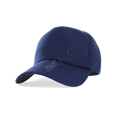 BASEBALL POLOS BAHAN LAINNYA Topi Pria Polos Baseball Bill Up Cap Fleece Biru Tua 1 to3_bill_up_fleece_bt_0_copy