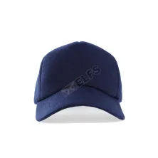 BASEBALL POLOS BAHAN LAINNYA Topi Pria Polos Baseball Bill Up Cap Fleece Biru Tua