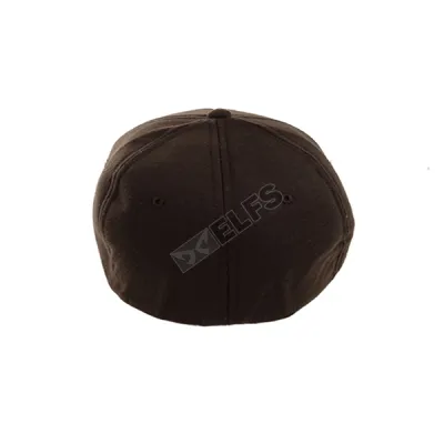 Topi Pria Polos Baseball Bill Up Cap Fleece Coklat Tua 