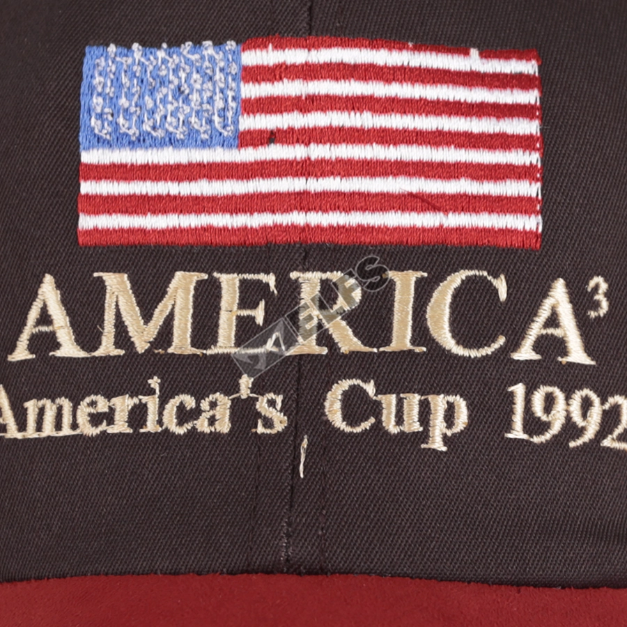 BASEBALL MOTIF Topi Baseball Bordir Suede Unisex Cap Amerika Coklat Tua  3 to3_bordir_suede_baseball_cap_america_cup3