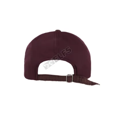 BASEBALL MOTIF Topi Baseball Bordir Suede Canada Maroon 2 to3_bordir_suede_baseball_cap_canada_1967_2