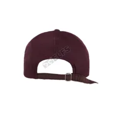 BASEBALL MOTIF Topi Baseball Bordir Suede Canada Maroon