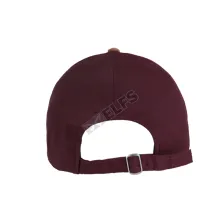 BASEBALL MOTIF Topi Baseball Bordir Suede Live Maroon