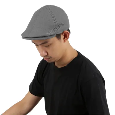 TOPI PELUKIS TOPI FLATCAP PAINTER FLEECE POLOS ABU MUDA 2 to3_fleece_painter_am1_copy